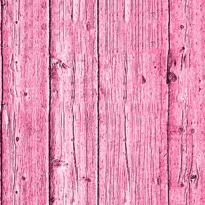 Pink wooden planks, oriented vertically with visible wood grain and knots. The texture appears rough, with uneven coloration and small imperfections across the surface.