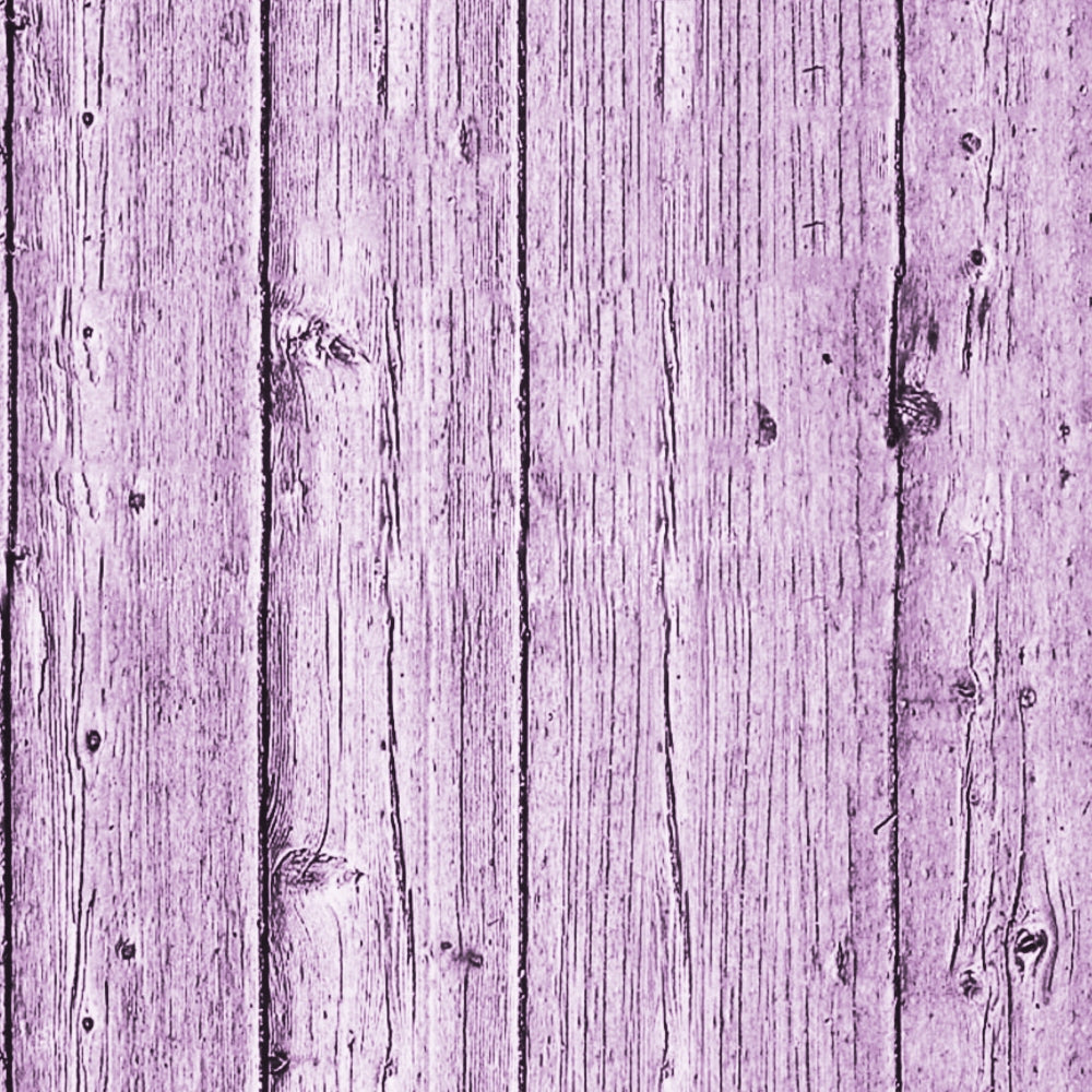 Purple-toned wooden planks with visible grain and knots arranged vertically.