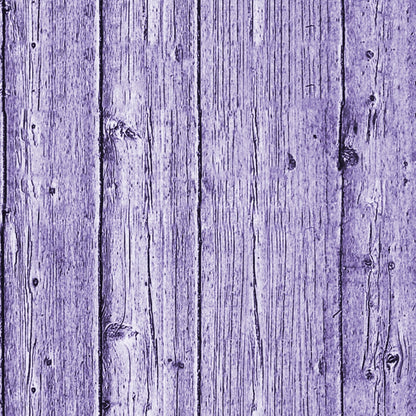 A purple-textured wooden surface with vertical planks displaying natural wood grain and knots.