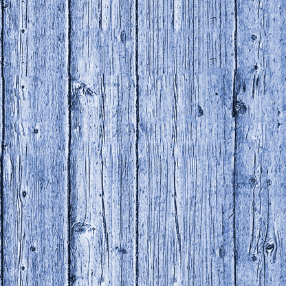 Blue-toned wooden planks with visible grain patterns and knots, arranged vertically.