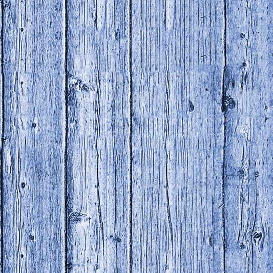 Blue-toned wooden planks with visible grain patterns and knots, arranged vertically.