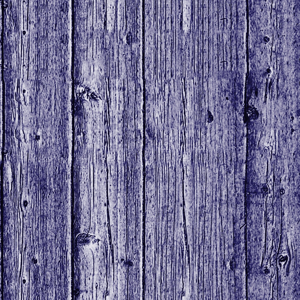 Close-up view of blue wooden planks with visible grain and knots arranged vertically.