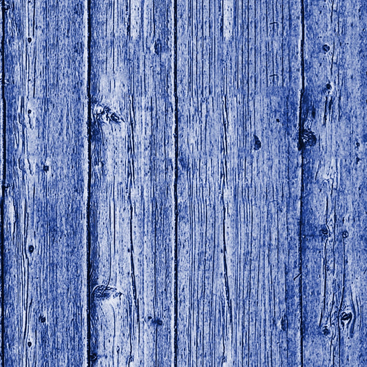 Close-up of a blue wooden plank texture, featuring vertical lines and visible grain patterns.