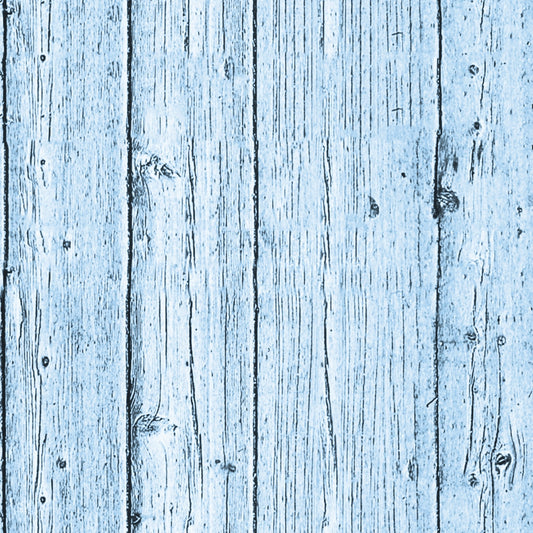 Light blue wooden planks with visible grain and knots, arranged vertically, creating a textured background.