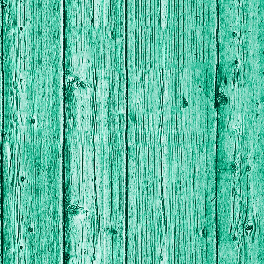 Green wood texture with vertical planks showing visible grain and knots.