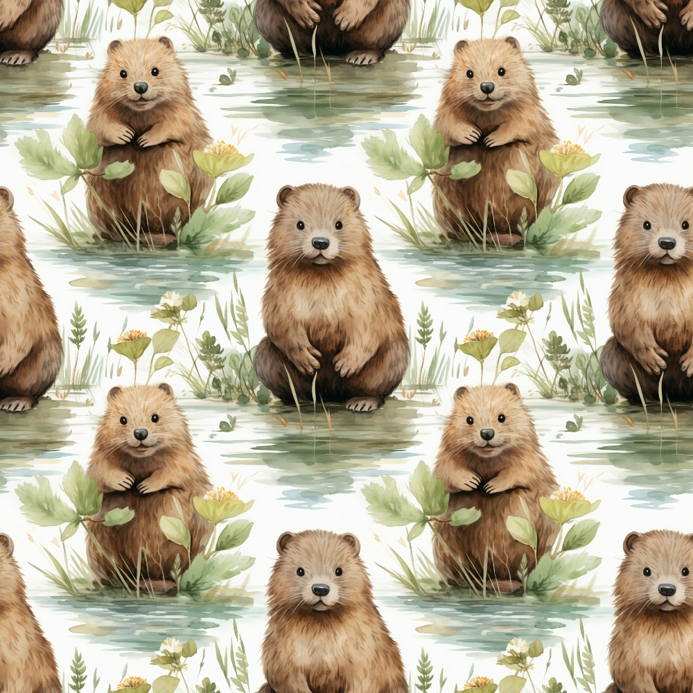 Woodland Animals Pattern 12 Quilting Cotton Fabric