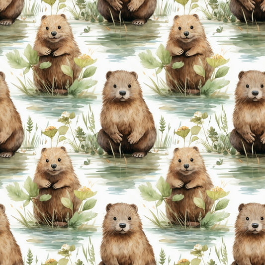 Woodland Animals Pattern 12 Quilting Cotton Fabric