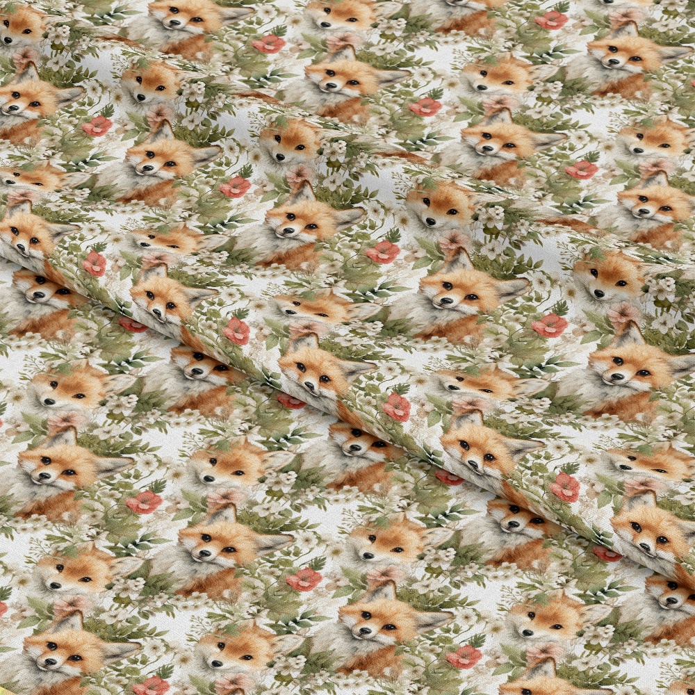 Woodland Animals Pattern 3 Quilting Cotton Fabric