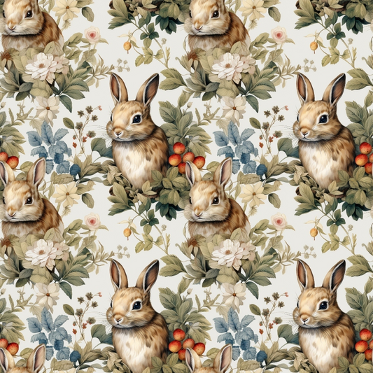 Woodland Animals Pattern 4 Quilting Cotton Fabric