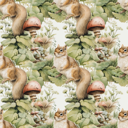 Woodland Animals Pattern 7 Quilting Cotton Fabric