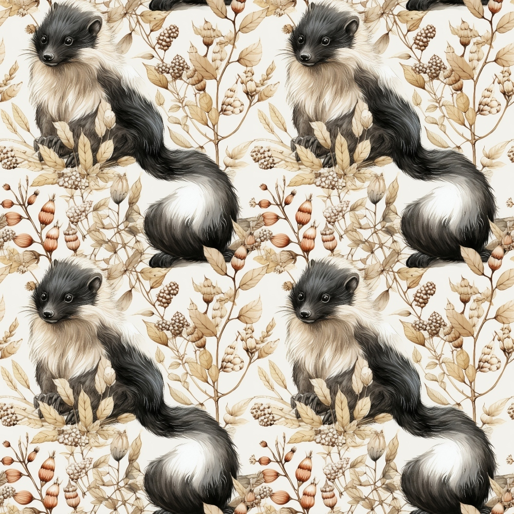 Woodland Animals Pattern 9 Quilting Cotton Fabric