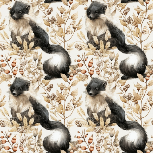 Woodland Animals Pattern 9 Quilting Cotton Fabric