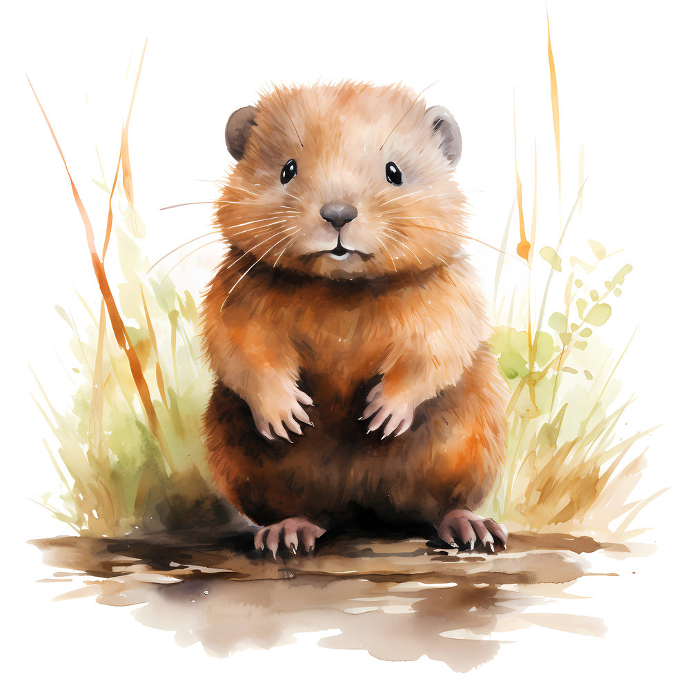 Woodland Baby Beaver 1 Fabric Panel – FabricMegaStore.com