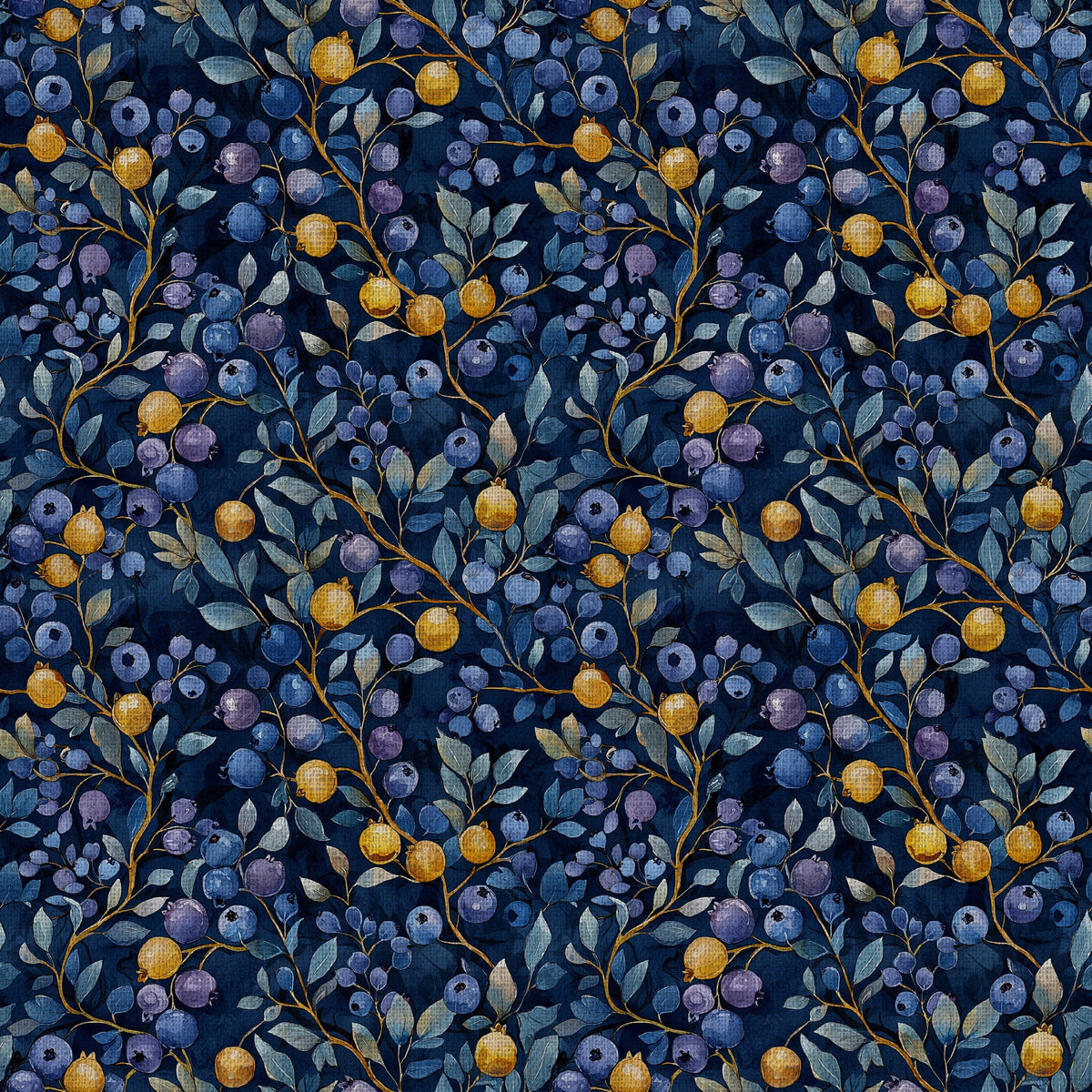 Woodland Berries Pattern 1 Quilting Cotton Fabric