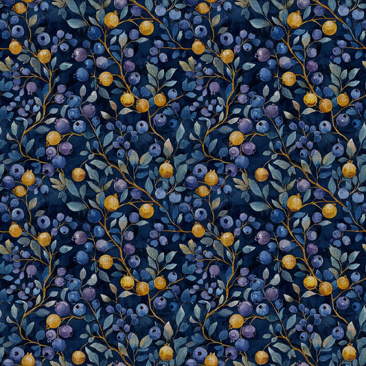 Woodland Berries Pattern 1 Quilting Cotton Fabric