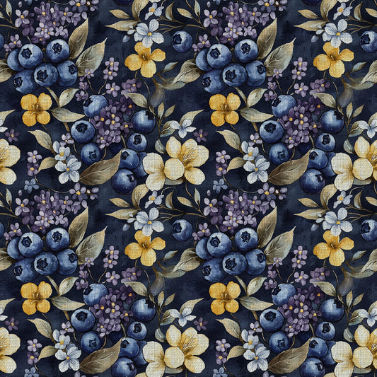 Woodland Berries Pattern 5 Quilting Cotton Fabric