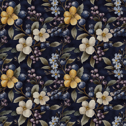 Woodland Berries Pattern 6 Quilting Cotton Fabric