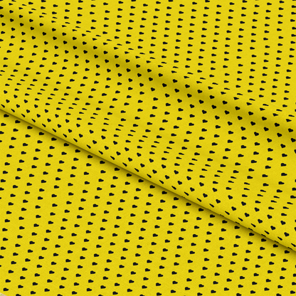 Yellow and Black Bees Pattern 13 Quilting Cotton Fabric