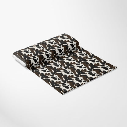 Bold Brown and White Cow Pattern 10 Quilting Cotton Fabric