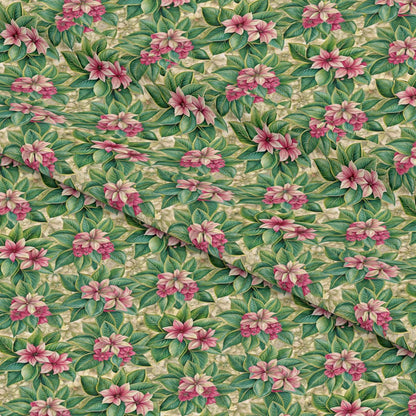 Beautiful Flowers Euphorbia Pattern 8 Quilting Cotton Fabric