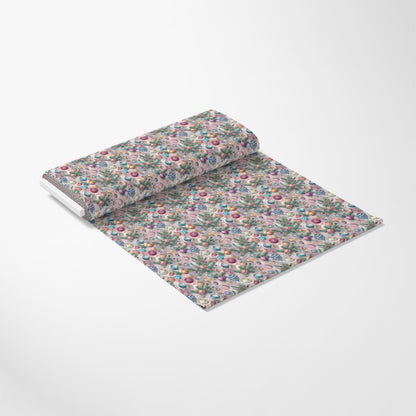 Pastel Christmas Time Pattern 3 Quilting Cotton Fabric
