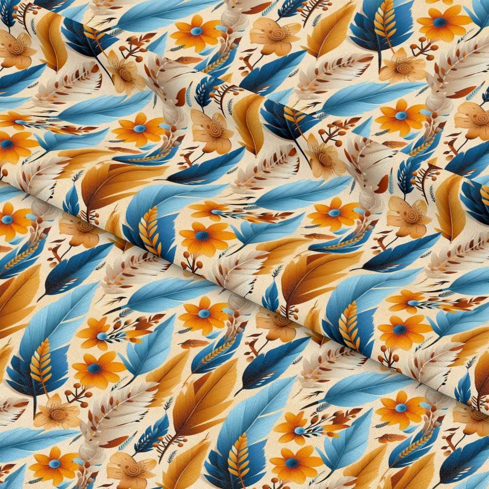 Aztec Feather Pattern 1 Quilting Cotton Fabric