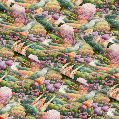 Fairy Garden Pattern 4 Quilting Cotton Fabric