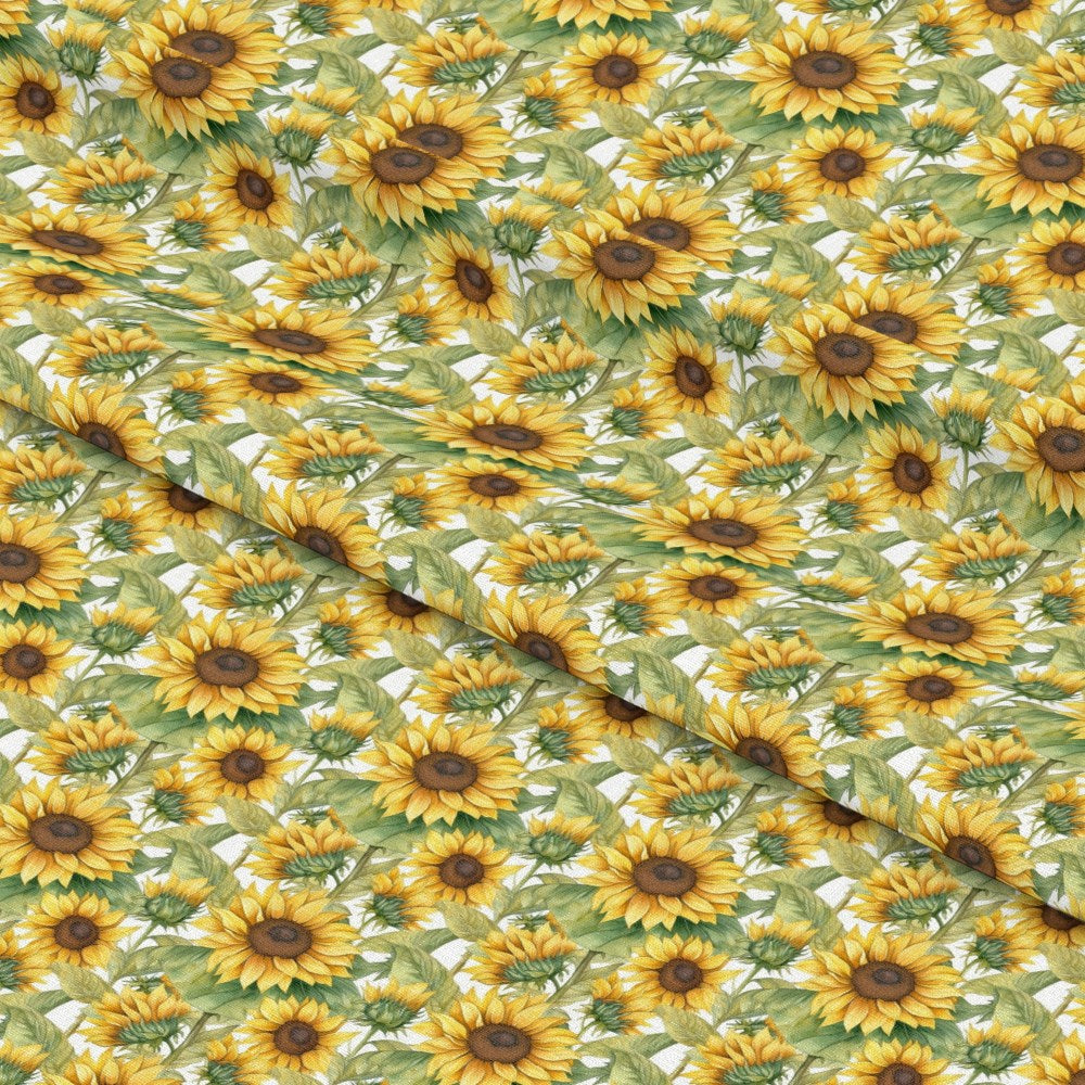Sunflower and Butterfly Pattern 18 Quilting Cotton Fabric