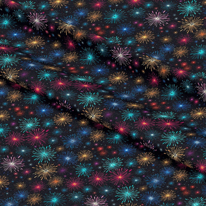 Firework Garden Pattern 20 Quilting Cotton Fabric