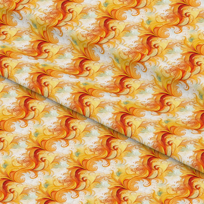 Autumn Swirls Pattern 2 Quilting Cotton Fabric