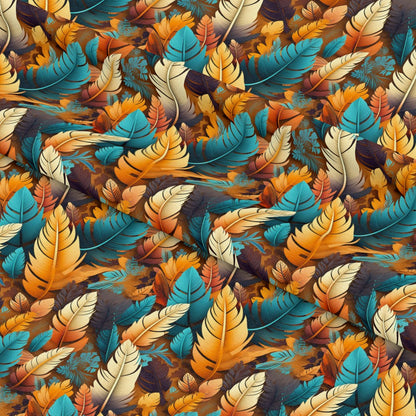 Aztec Feather Pattern 12 Quilting Cotton Fabric