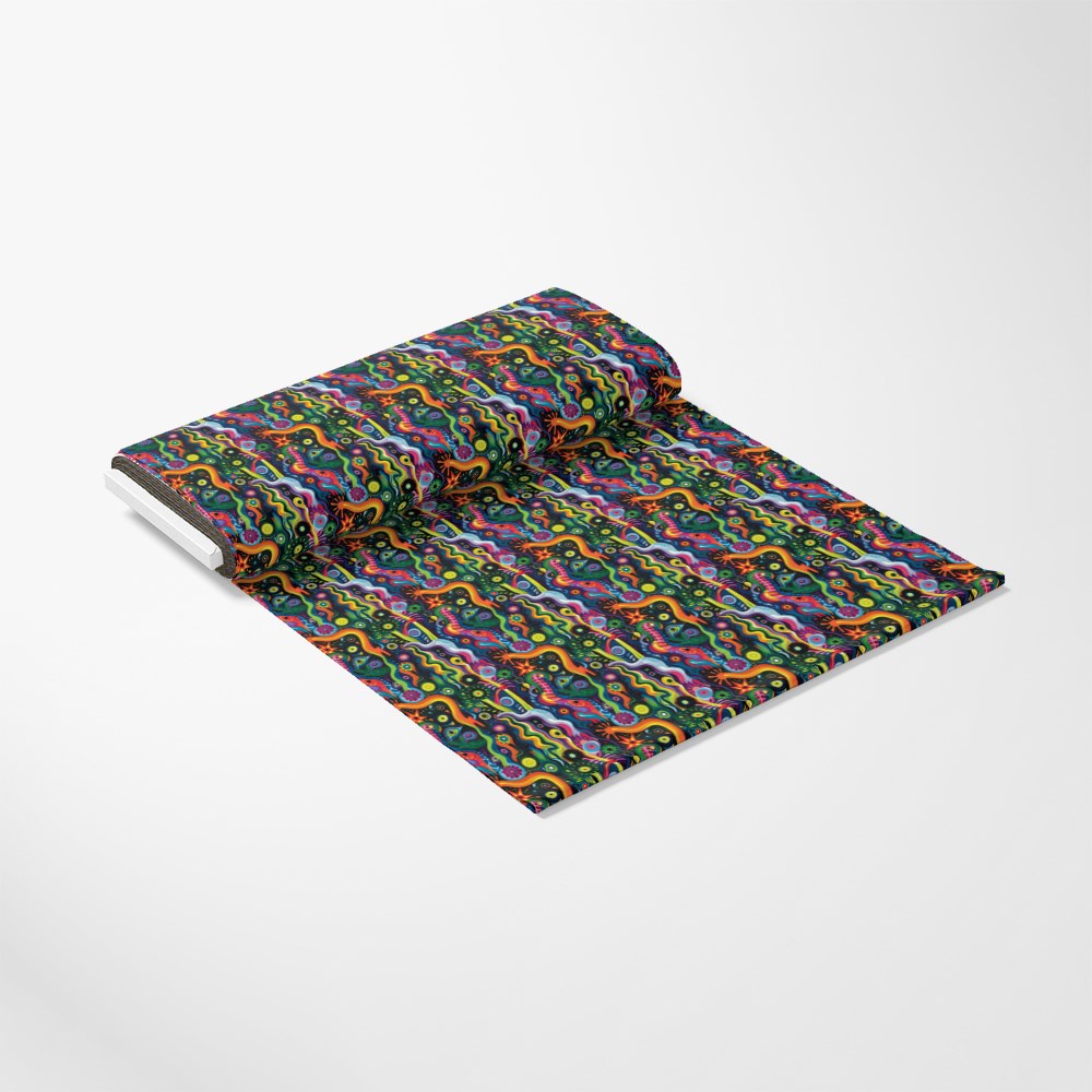 Psychedelic Painting Pattern 14 Quilting Cotton Fabric