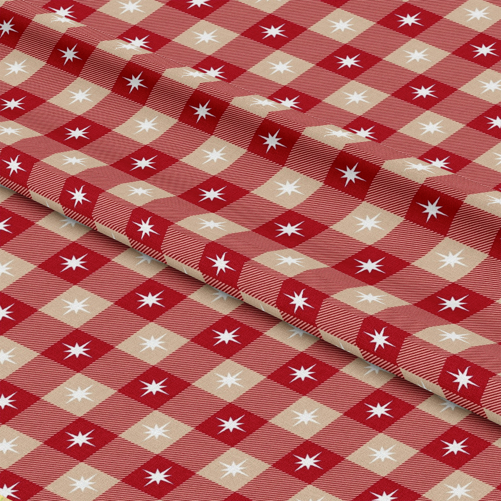 Country Christmas Pattern 18 Quilting Cotton Fabric