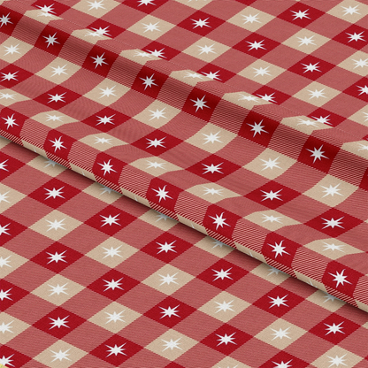 Country Christmas Pattern 18 Quilting Cotton Fabric