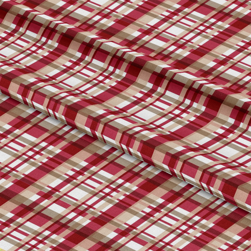 Country Christmas Pattern 19 Quilting Cotton Fabric