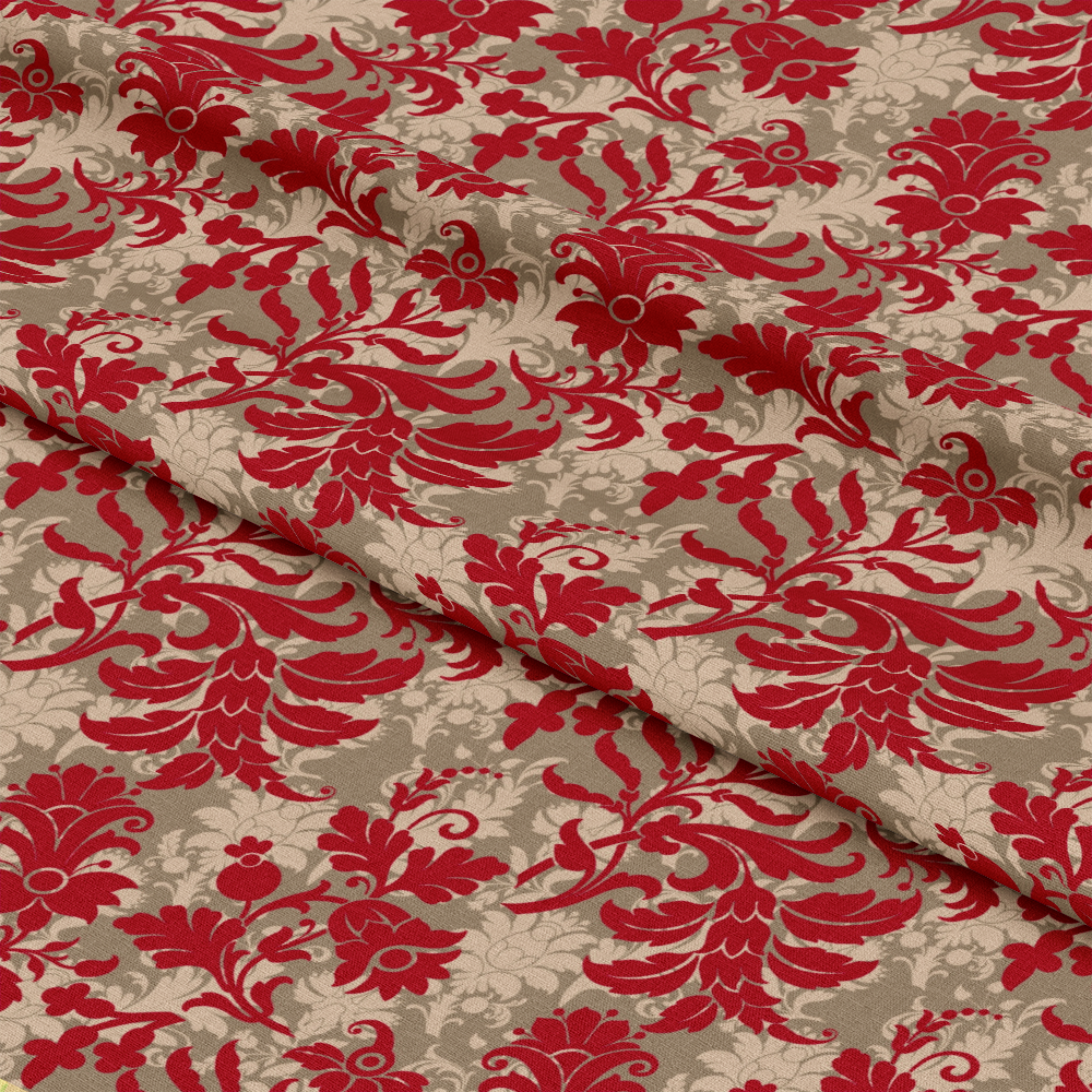 Country Christmas Pattern 20 Quilting Cotton Fabric