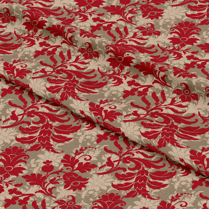 Country Christmas Pattern 20 Quilting Cotton Fabric