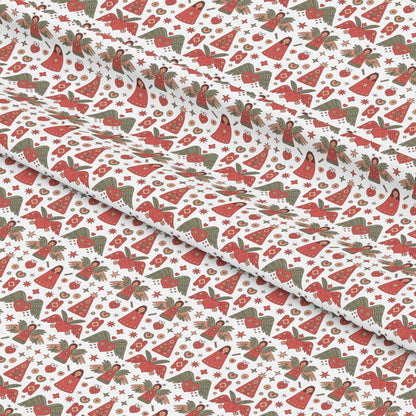 Scandinavian Folk Christmas Pattern 8 Quilting Cotton Fabric