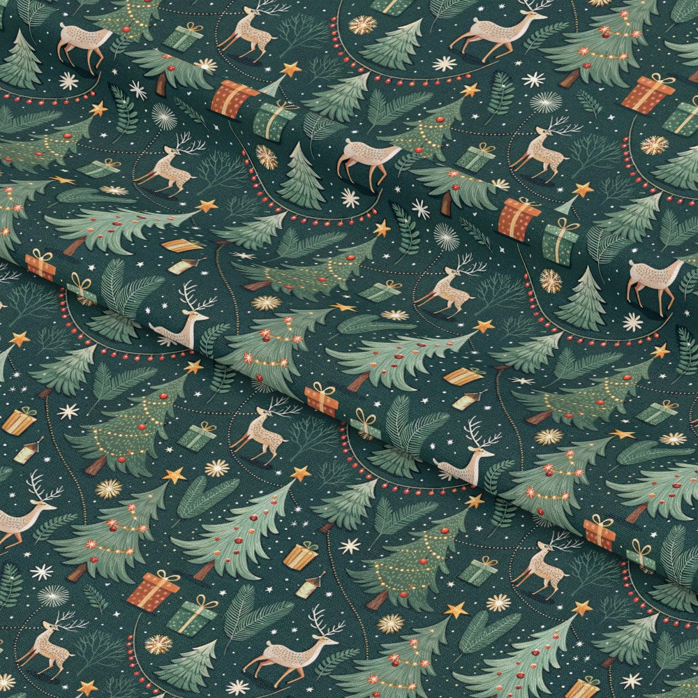 Christmas Tree Lights Pattern 3 Quilting Cotton Fabric