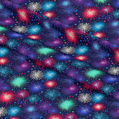 Firework Garden Pattern 19 Quilting Cotton Fabric