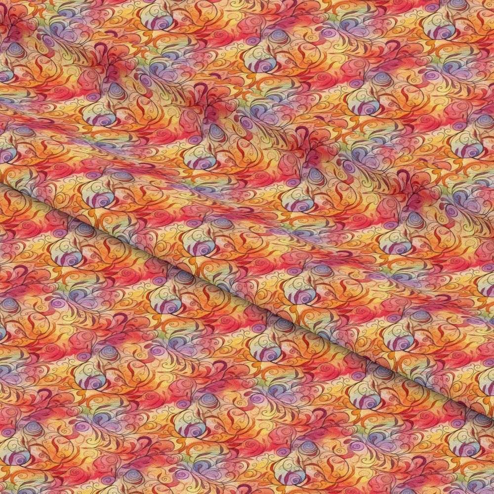 Autumn Swirls Pattern 9 Quilting Cotton Fabric