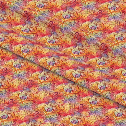 Autumn Swirls Pattern 9 Quilting Cotton Fabric