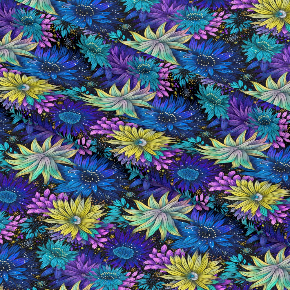 Firework Garden Pattern 4 Quilting Cotton Fabric