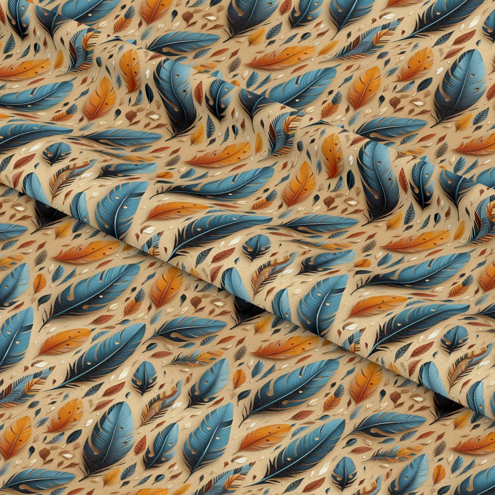 Aztec Feather Pattern 4 Quilting Cotton Fabric