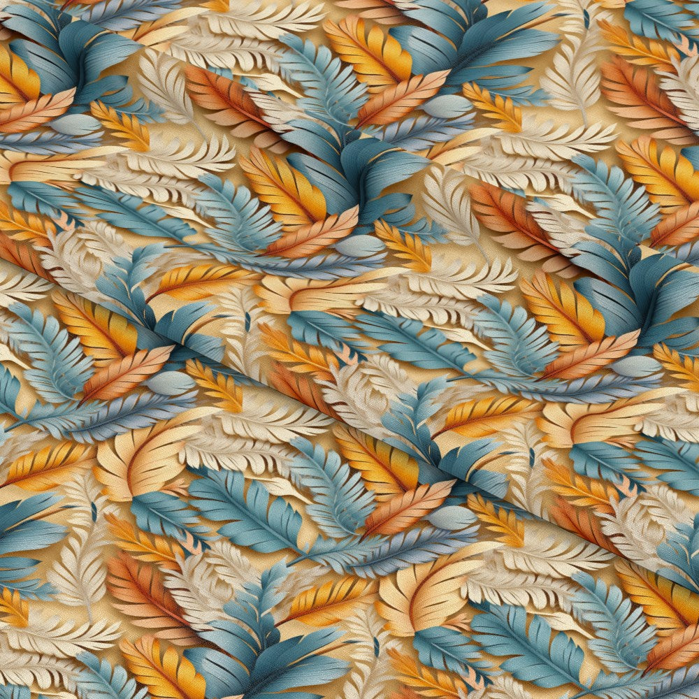 Aztec Feather Pattern 11 Quilting Cotton Fabric