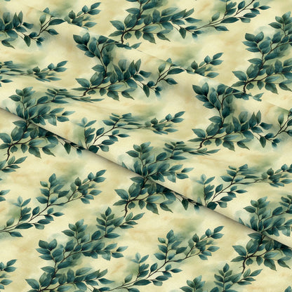 Winter Greenery Pattern 3 Quilting Cotton Fabric