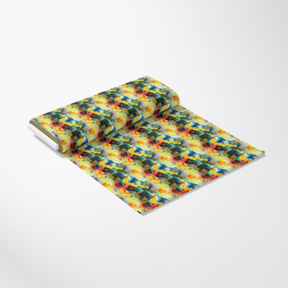 Psychedelic Painting Pattern 12 Quilting Cotton Fabric