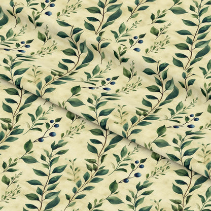 Winter Greenery Pattern 12 Quilting Cotton Fabric