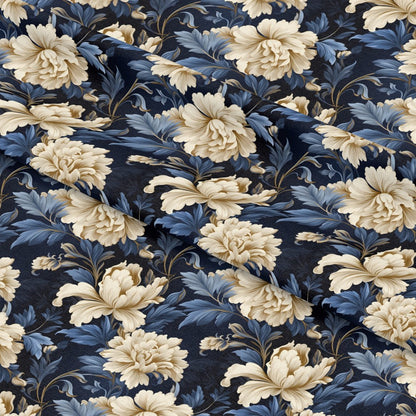 Floral Damask Pattern 6 Quilting Cotton Fabric