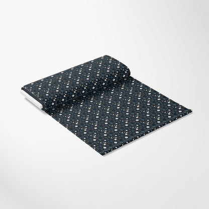Navy and Cream Christmas Pattern 1 Quilting Cotton Fabric